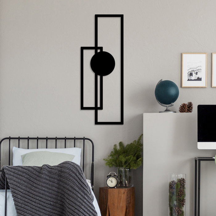 Wallity Astratto-1 Escultura de Pared de Metal Negra Wallity Astratto-1 Escultura de Pared de Metal Negra